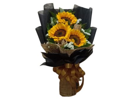 Rustic Sunflower Bouquet – FlowerTalks Fresh Flower Delivery Philippines