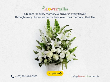 White Sympathy Basket – Condolence Flowers Philippines | FlowerTalks White Sympathy Basket – Condolence Flowers Philippines | FlowerTalks
