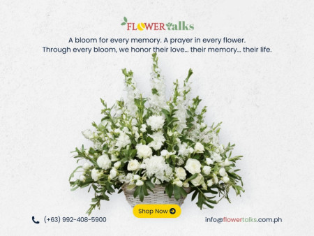 Eternal Peace White Basket – Sympathy Flowers Philippines | FlowerTalks Eternal Peace White Basket – Sympathy Flowers Philippines | FlowerTalks