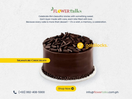 Goldilocks Signature Chocolate Cake – Premium Chocolate Delight | FlowerTalks Philippines Goldilocks Signature Chocolate Cake – Premium Chocolate Delight | FlowerTalks Philippines