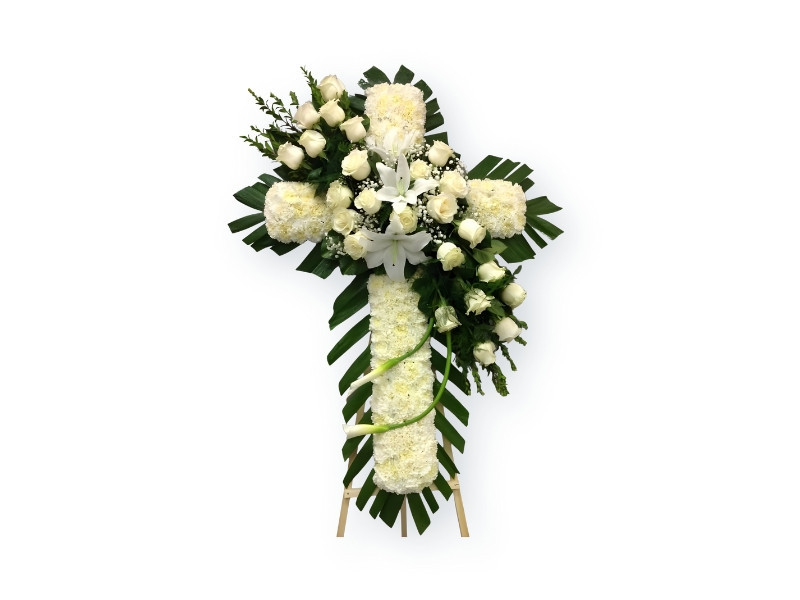 Eternal Grace Floral Cross – Sympathy & Funeral Flowers | FlowerTalks Philippines Eternal Grace Floral Cross – Sympathy & Funeral Flowers | FlowerTalks Philippines
